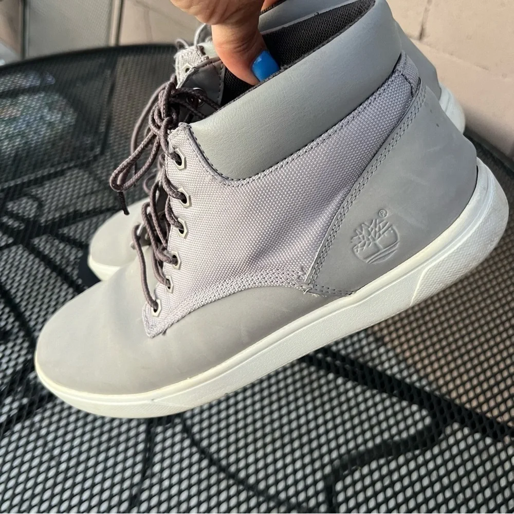 Men’s Timberland Eartkeeper Gray Groveton PlainToe Chukka Sneakers Shoes…